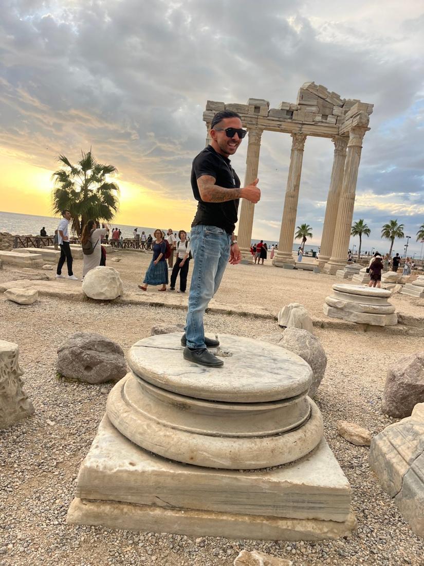 Alpa Abi at the Temple of Apollo in Side